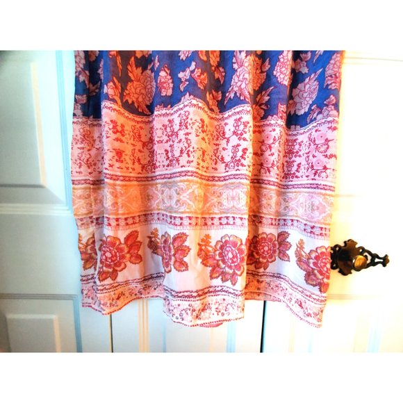 Maurices Dresses Maurices Crocheted Yoke Placement Print Dress Nwt